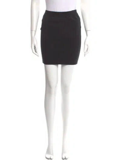 Pre-owned Alaïa Mini Skirt In Black