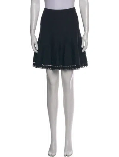 Pre-owned Alaïa Mini Skirt In Black