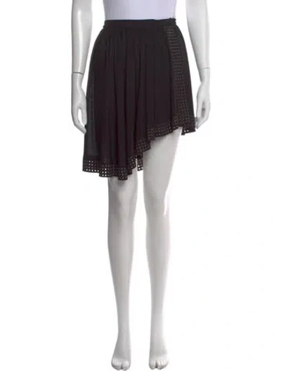 Pre-owned Alaïa Mini Skirt In Black