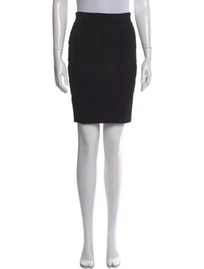 Pre-owned Alaïa Mini Skirt In Black