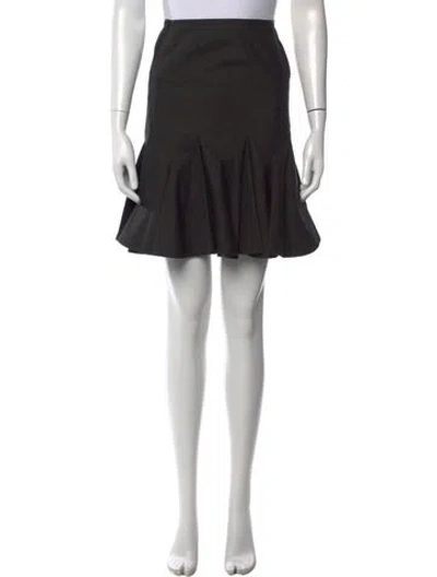 Pre-owned Alaïa Mini Skirt In Black