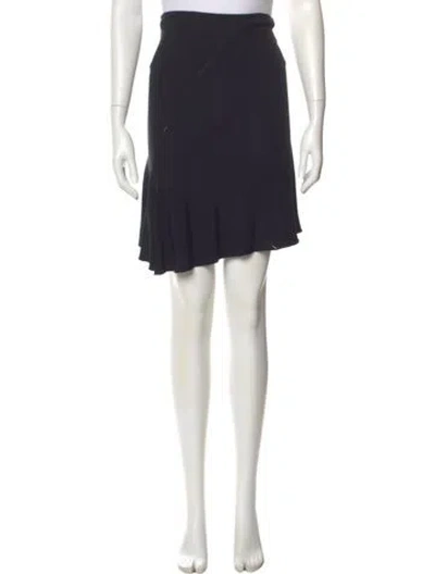 Pre-owned Alaïa Mini Skirt In Blue