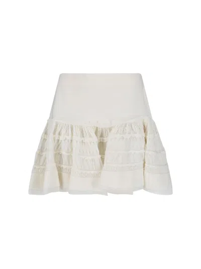 Alaïa Mini Skirt "crinoline" In White