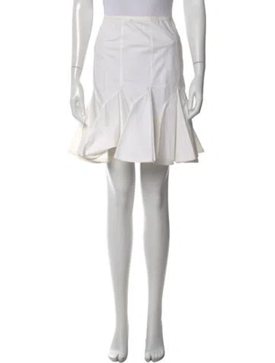 Pre-owned Alaïa Mini Skirt In Neutral