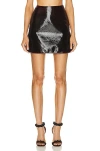 Alaïa Mini Skirt In Rouge Fonce