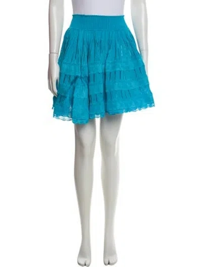 Pre-owned Alaïa Mini Skirt W/ Tags In White