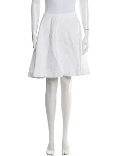 Pre-owned Alaïa Mini Skirt In White