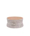 Alaïa Miniature Riveted Belt In Neutral