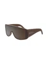 Alaïa Mm6 Maske Sunglasses In Brown