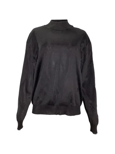 Pre-owned Alaïa Mock-neck Sweater In Black