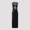 Alaïa Alaia Women Knit Molded Midi Dress
