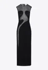 Alaïa Black Molded Bodycon Dress In Black