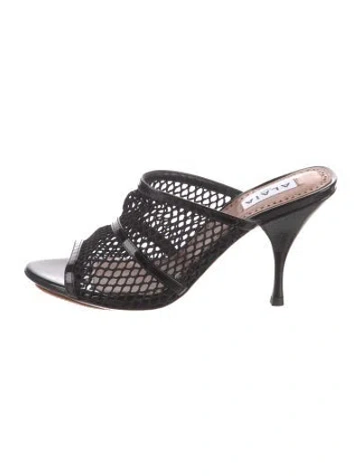 Pre-owned Alaïa Mules In Black