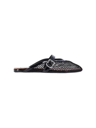 Alaïa Mules In Mesh In Black