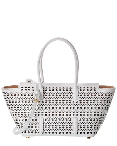 Alaïa Alaia Neo Mina 20 Leather Tote In White