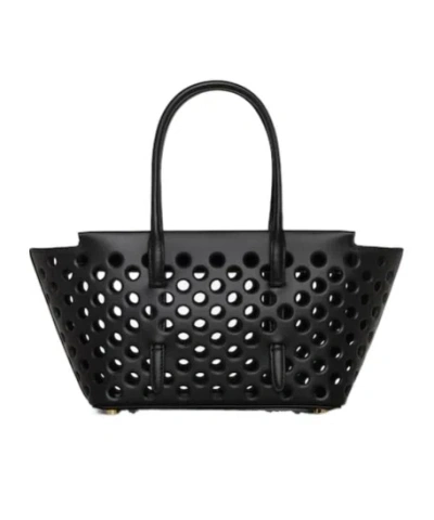 Alaïa Neo Mina 20 Shoulder Bag In Black