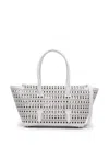 Alaïa Alaia Neo Mina 20 Bag In Vienne Calfskin In White