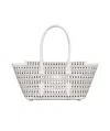 Alaïa Alaia Neo Mina 20 Bag In Vienne Calfskin In White