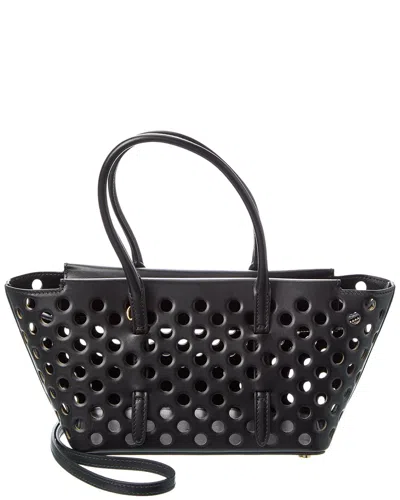 Alaïa Neo Mina Leather Tote In Black