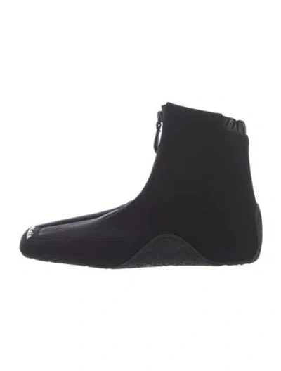 Pre-owned Alaïa Neoprene Lace-up Boots In Black