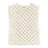 Alaïa Womens Alaia Square Crop Cotton-blend Top In White