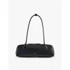 Alaïa Womens Alaia Le Teckel Branded-tag Leather Shoulder Bag In Noir