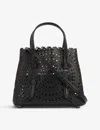 Alaïa Womens Noir Mina 20 Laser-cut Leather Tote Bag In Black