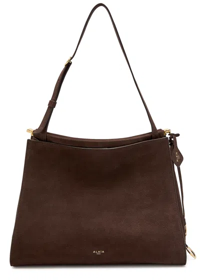 ALAÏA ALAÏA NUBUCK SHOULDER BAG