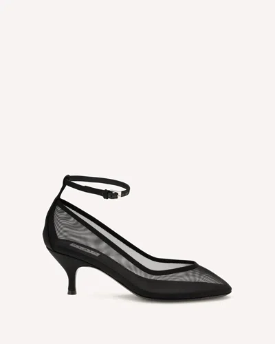 Alaïa Strappy Pumps In Mesh In Black