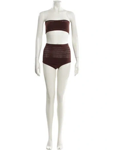 Pre-owned Alaïa Nylon Set In Neutral