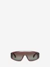 Alaïa Occhiali Da Sole A Mascherina Aviatore In Brown