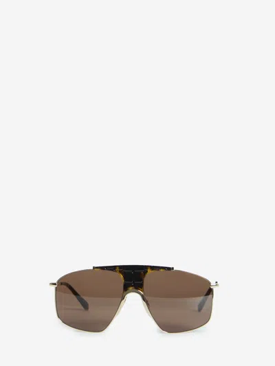 Alaïa Square Aviator Sunglasses In Brown