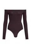 Alaïa Off-the-shoulder Jersey Bodysuit