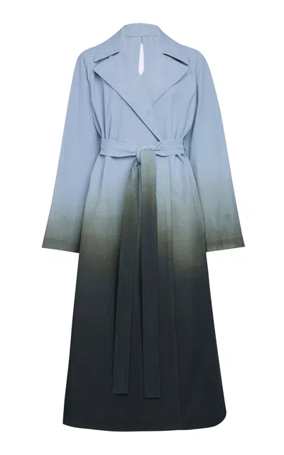 Alaïa Ombre Cotton Trench Coat