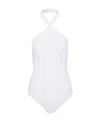 Alaïa One-piece Backless Swimsuit In White