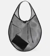 Alaïa Xl Mesh Nylon Shoulder Bag In Black