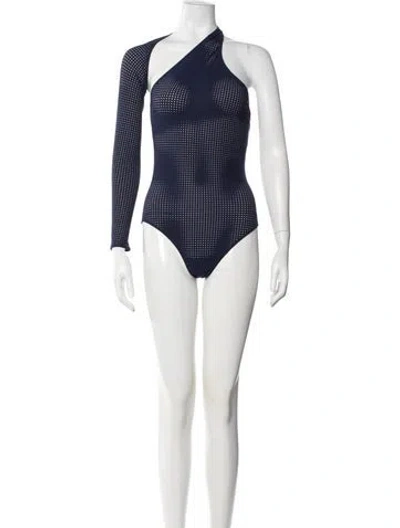 Pre-owned Alaïa One-piece In Blue