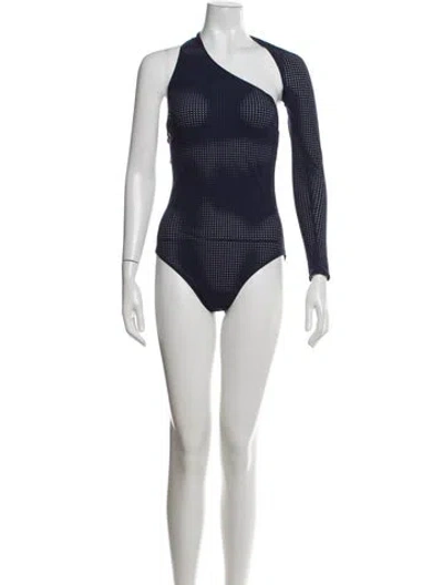 Pre-owned Alaïa One-piece W/ Tags In Blue