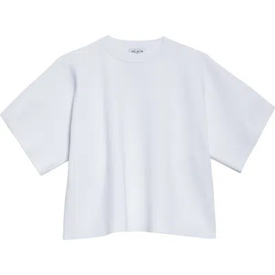 Alaïa Open Back T-shirt In Blanc