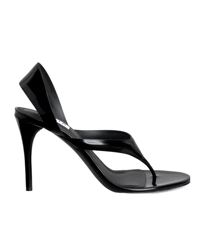 Alaïa Open-heeled And Pin-toed Sandals In Black