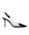 Alaïa Alaia Slingbacks In Patent Calfskin In Black