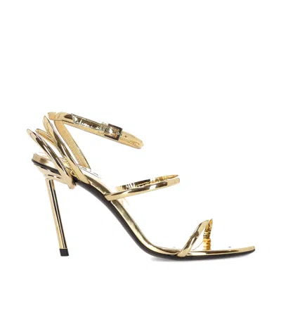 ALAÏA OPEN TOE HIGH HEEL SANDALS