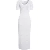 Alaïa Openwork Python Lace Dress In White