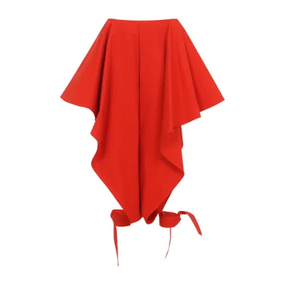 Alaïa Alaia Orange Sanguine Cotton Panelled Pants In Black