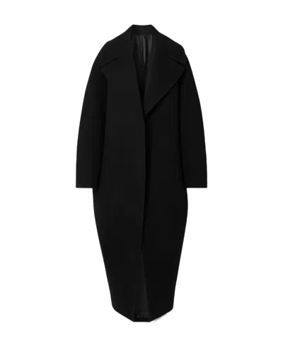 Alaïa Outline Wool Coat In Black