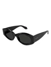 Alaïa Alaia Oval-frame Sunglasses In Black