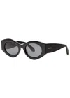 Alaïa Square-frame Sunglasses In Black