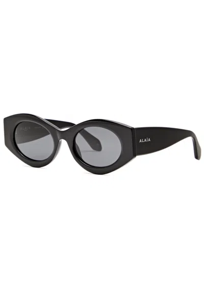 ALAÏA ALAÏA OVAL-FRAME SUNGLASSES