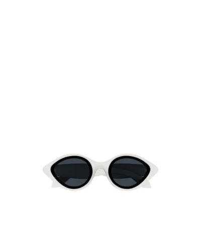 Alaïa Oval-frame Tinted Sunglasses In Black