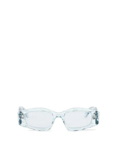 Alaïa Oval Sunglasses In Blue